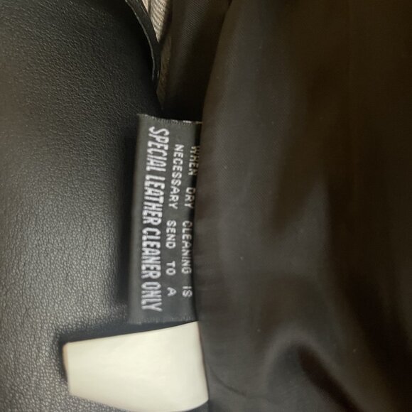 COPY - Black Lambskin Leather Shirt/Jacket fitted shacket by Wilson Leather - Picture 13 of 13